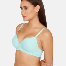 zivame Basics Padded Non-Wired 3/4th Coverage T-Shirt Bra image 2