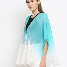 belleziya Ombre-Dyed Front-Open Shrug image 2