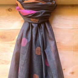 molcha by babita singh Geometric Print Dupatta with Tassels image 2