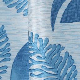 cortina eyelet curtain Set of 2 Leaf Print Window Curtains image 2