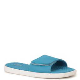 bata Geometric Pattern Slides with Velcro Closure image 2