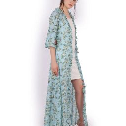 scorpius Floral Print Front-Open Shrug image 2