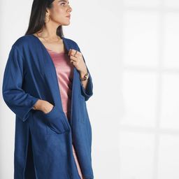 letsdressup Women Front-Open Shrug with Patch Pockets image 2