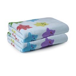 fabinaliv Set of 2 Printed Bath Towels 43" x 22" image 2