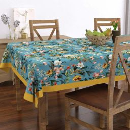 ever home Floral Print 4-Seater Rectangular Dining Table Cover image 2