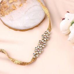 panash Set of 2 Gold-Plated Tie-Up Rakhis with Roli Chawal image 2