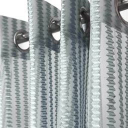 cortina eyelet curtain Set of 4 Polyester Sheer Long Door Net Curtains image 2