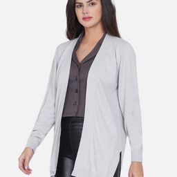 armisto Heathered Open-Front Shrug image 2