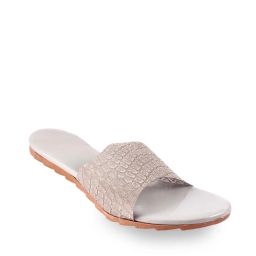 apratim Reptilian Pattern Open-Toe Flat Sandals image 2