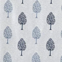 cortina eyelet curtain Set of 2 Tree Printed Window Curtains image 2