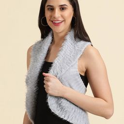 showoff Front-Open Sleeveless Shrug image 2