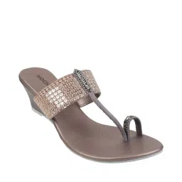 mochi Embellished Wedges with Open Toes Ring image 2