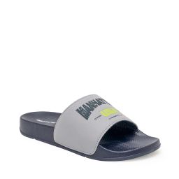 red tape Men Typographic Flip Flops Slides with Flat Heels image 2