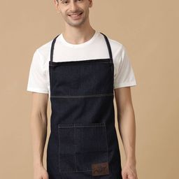 temple of denim Apron with Adjustable Strap & Patch Pocket image 2