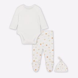 mothercare Printed Bodysuit with Pants & Bennie image 2