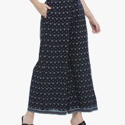 dj & c Printed Flared Palazzos with Insert Pockets image 2