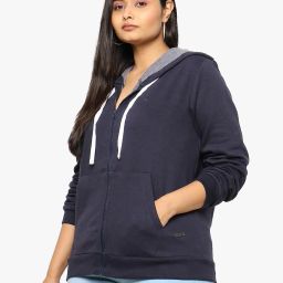 instafab plus Zip-Front Hoodie with Insert Pockets image 2