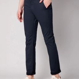 cantabil Flat-Front Insert Pockets Trousers image 2
