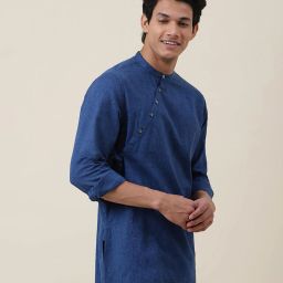 fabindia FabBasics Mandarin-Collar Short Kurta image 2