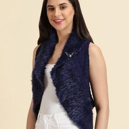 showoff Front-Open Woolen Shrug image 2
