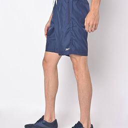 reebok Logo Print Shorts with Elasticated Drawstring Fastening image 2