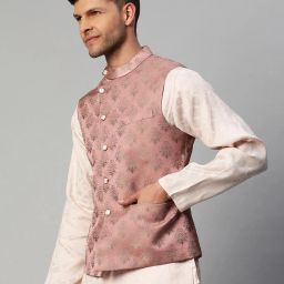 manq Men Nehru Jacket with Welt Pockets image 2
