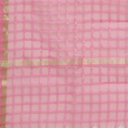 weavers villa Checked Dupatta with Tassels image 2
