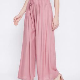clora creation Palazzos with Elasticated Drawstring Waist image 2