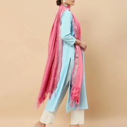 soch Khadi Dupatta with Tassels image 2