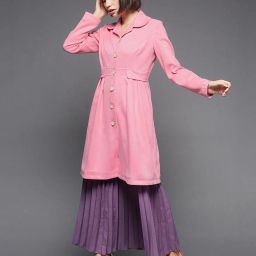 miss chase Trench Coat with Front-Button Closure image 2