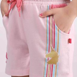 3pin Typographic Print Shorts with Drawstrings image 2