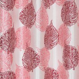 cortina eyelet curtain Set of 2 Leaf Print Window Curtains image 2