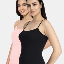 amante Pack of 2 Camisoles with Adjustable Straps image 2