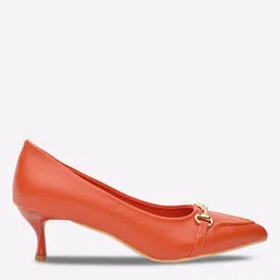fyre rose Pointed-Toe Pumps with Metal Accent image 2