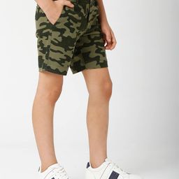 gas Camouflage Print Shorts with Insert Pockets image 2