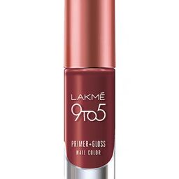 lakme 9 To 5 Primer & Gloss Nail Color - Red Alert image 2