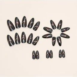 pink truck Set of 24 Artificial Reusable Nails image 2