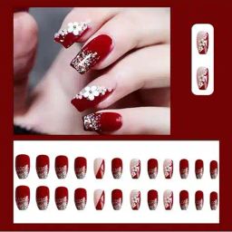 pink truck Set of 24 Artificial Reusable Nails  image 2