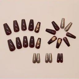 pink truck Set of 24 Artificial Reusable Nails  image 2