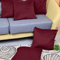 divine casa Set of 5 Microfiber Cushion Cover image 2