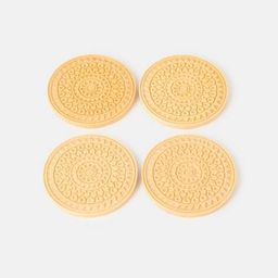 fabindia Set of 4 Carved Stone Coaster image 2