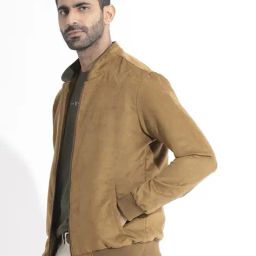 rare rabbit Men Zip-Front Regular Fit Bomber Jacket image 2
