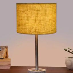 devansh Table Lamp with Wooden Base for Home Decor           image 2