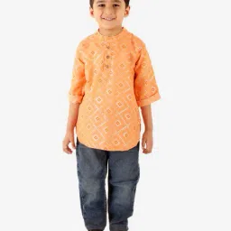 superminis Abstract Print Short Kurta image 2