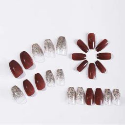 pink truck Set of 24 Artificial Reusable Nails  image 2