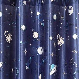 cortina eyelet curtain Glow in Dark Window Curtain For Kids image 3