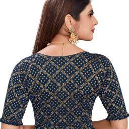 krishnvatika Geometric Printed Slip-on Blouse image 3