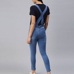 showoff Solid Dungaree with Pockets image 3