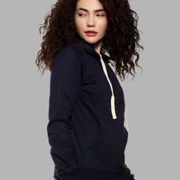 campus sutra Sweatshirt with Front Zip Closure image 3