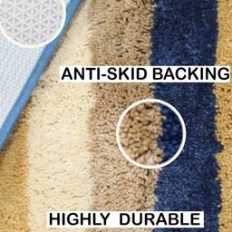 luxehome international Colourblock Rectangular Shape Doormat image 3